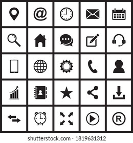 A Set Of Web Vector , A Set Of Mobile Phone Icon