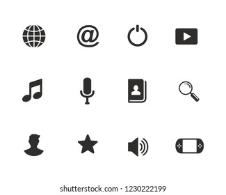 Set of web website icon sign symbol