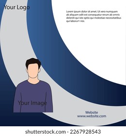 Conjunto de diseño de afiches de seminarios web. Plantilla de publicación de medios sociales, seminario web, seminario, cartel de invitación, educación de afiches, volante, clase en línea, anuncios, etc vector de ilustración