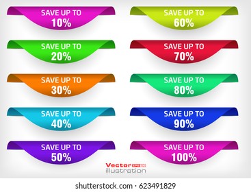 Set of Website Banners and Stickers