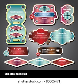set of website elements (can use for bookmark, sticker & website)