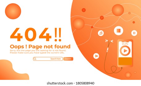 Set of website template web pages. Concepts of News, Page 404 and Contact Editable and custom. Modern and 3d flat vector illustration