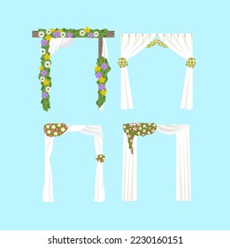Set Of Wedding Arch Illustration 