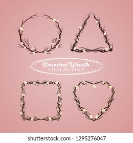 Set of Wedding Branches Wreath