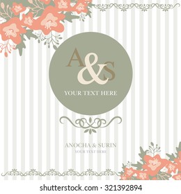 Set of wedding cards