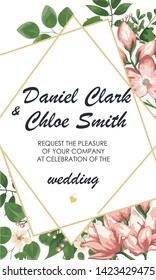 set of wedding invitations with Calla flowers and green leaves. rsvp is a modern art design. natural, Botanical, elegant vector illustration
