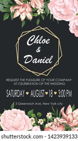 set of wedding invitations with Calla flowers and green leaves. rsvp is a modern art design. natural, Botanical, elegant vector illustration
