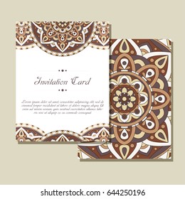 Set of wedding invitations. Wedding cards template with individual concept. Design for invitation, thank you card, save the date card.