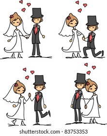 set of wedding pictures