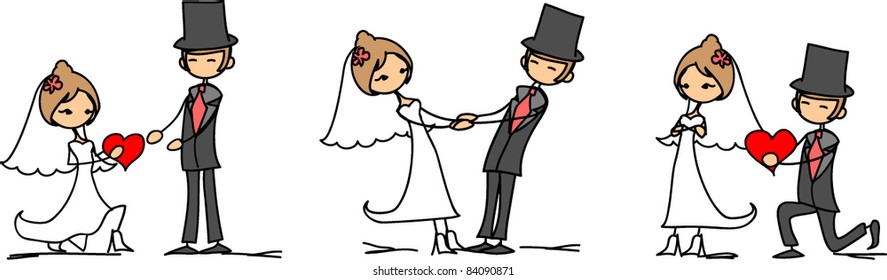 set of wedding pictures