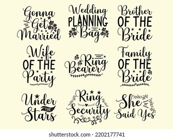 Diseño de camisetas de boda 