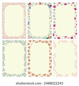 Satz von Wochenplanern . Blumen und Blätter. Kinderprogramm des Unterrichts. Notizen und Aufgabenliste. Memo-Seiten mit Blumen. Sommer. Garten. Fahrplanentwurf. Organizerblätter