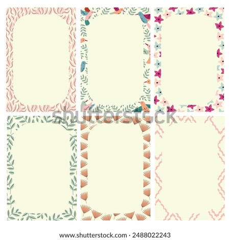 Set of weekly planner . Flowers and leaves. Kids schedule of classes. Notes and to do list. Memo pages with Flowers. Summer. Garden. Timetable design. Organizer sheets
