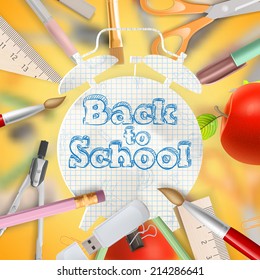 Set of Welcome back to school template. EPS 10 vector file included