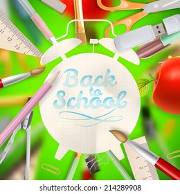 Set of Welcome back to school template. EPS 10 vector file included