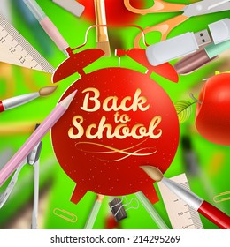 Set of Welcome back to school template. EPS 10 vector file included