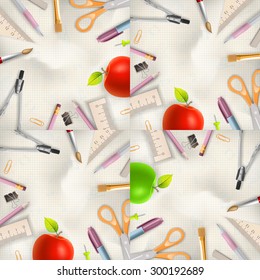 Set of Welcome back to school template. EPS 10 vector file included