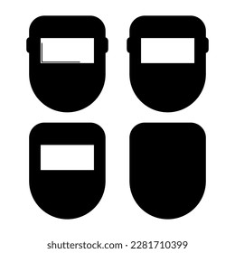 Set of Welding technology icon, metal tool equipment symbol, safe weld vector illustration .