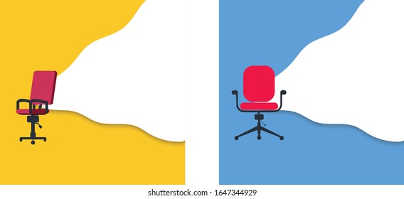 set of We're Hiring, Job Vacancy banner or poster design for advertising concept.