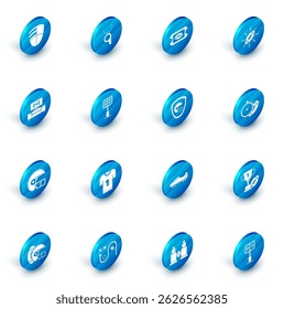 Set Whistle, American Football ticket, football on tv program and stand, helmet, Bright stadium lights, stopwatch and shield icon. Vector