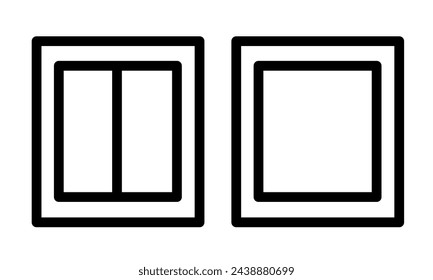 conjunto de iconos de interruptor eléctrico blanco aislado sobre fondo blanco