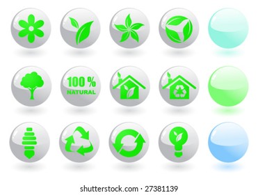 Set white environmental icons. To see similar, please visit my gallery.