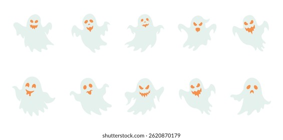A Set of white ghost .