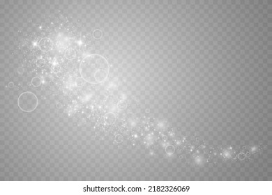 Set of white glowing lights effects isolated on transparent background. Christmas lights. Solar flare with beams and spotlight. Glow effect. Starburst with sparkles for cards and holiday backgrounds.
