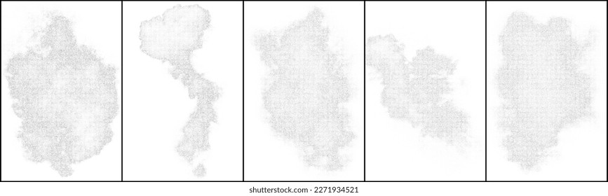 Conjunto De Fondo Dotado De Color Blanco Y Gris. Patrón de puntos cuadrados abstractos. Explosión plateada De Confetti. Imagen Generada Digitalmente. Ilustración De Vectores, Eps 10.  