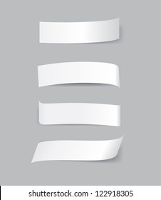 A set of white note papers
