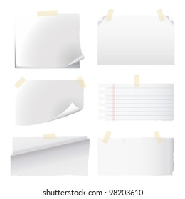 set of white paper