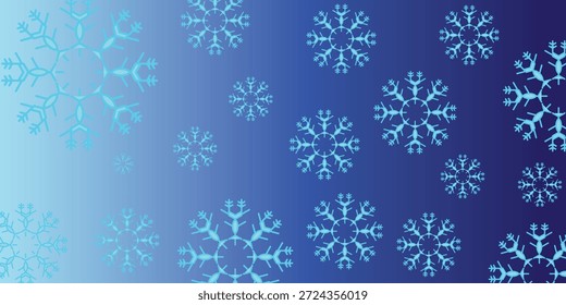 Conjunto de iconos de copo de nieve blanco. El diseño se puede utilizar para el Web y el App móvil. Fondo con efecto bokeh de copos de nieve.