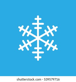 Set white snowflakes icon graphic . Vector eps 10
