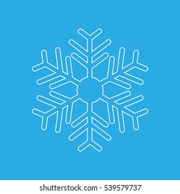 Set white snowflakes icon graphic . Vector eps 10