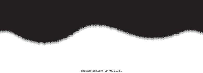Juego de hojas de papel rasgadas o rasgadas blancas. Borde de álbum de recortes, rasgón de cuaderno o página en blanco diseño de Vector dividido eps 10