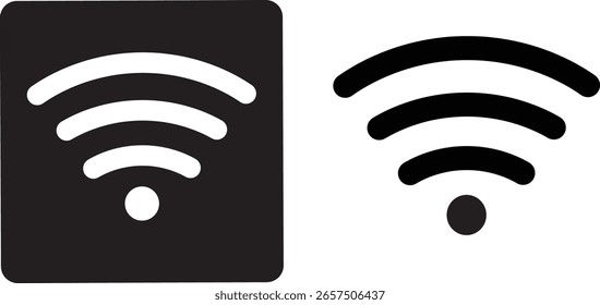 Set  of  Wifi icon set, internet vector set, Wireless Technology, Wireless icon vector, internet access. vector,,
