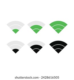 Conjunto De Icono De Wi-Fi Diseño Vectorial.
