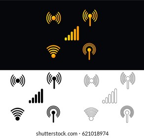 Set of wifi icons