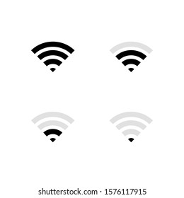 Set of wifi icons vector illustration