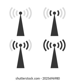  Set Of Wifi signal icon symbol. Vector Illustration