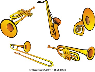 set of wind instrument