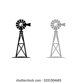 A set of windmill icons