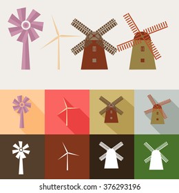 Set of windmills
