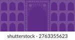 Set of windows Beautiful Arch small and Big Design with Indian Rajasthani fort and Culture. Wedding Backdrop and other uses. Abstract Indian floral design, Persian carpet, tribal texture, Vector File.