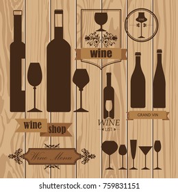 Set for wine.
