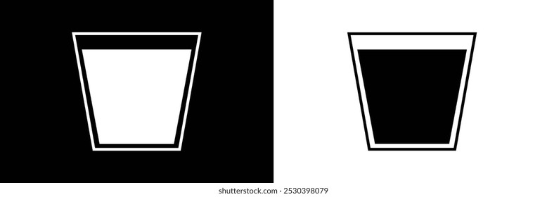 set of wine glass vector icon on white background eps 10.