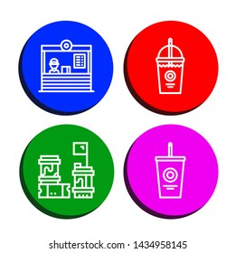 Set of wine icons such as Restaurant, Smoothie, Barrels, Soda , wine