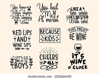 Diseño de camisetas de vino 