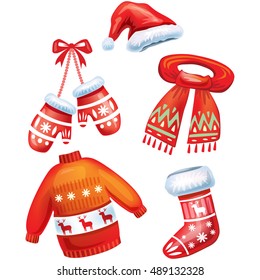 Set of winter accessories 