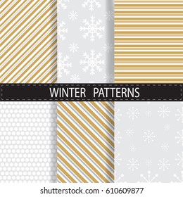 Set of winter background. vector illustration.
